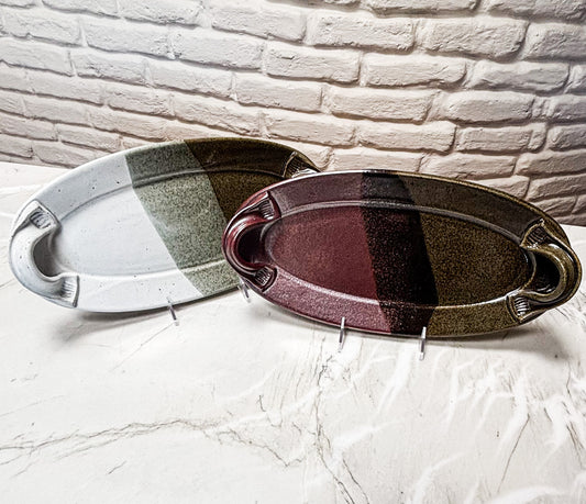 Oval Serving Platter with Handles